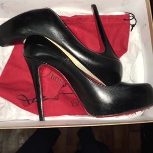Black Leather Christian Louboutin Pumps